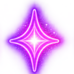 neon mystical symbol sticker set