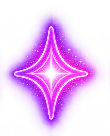 neon mystical symbol sticker set